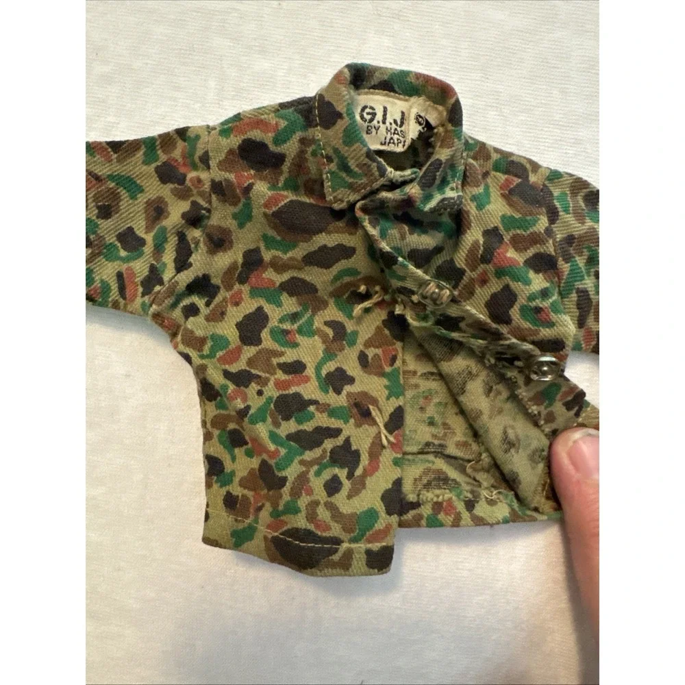 Vintage 1960's GI Joe Action Soldier Camouflage Uniform  Shirt Fatigues Japan
